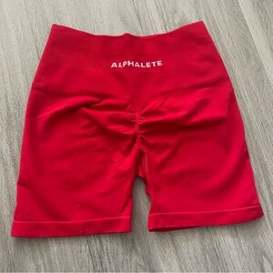 Red Alphalete leggings